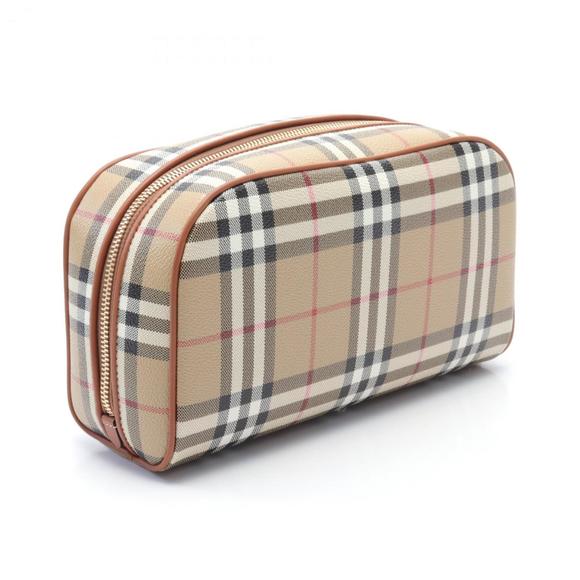 BURBERRY Brown Leather Pouch - Picture 3 of 5